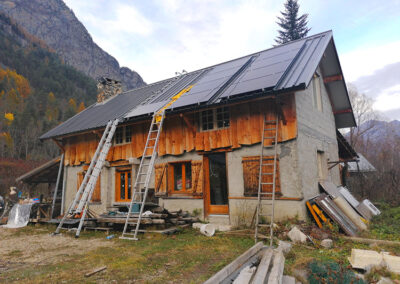 Pose panneaux solaire Start Energy Chalet